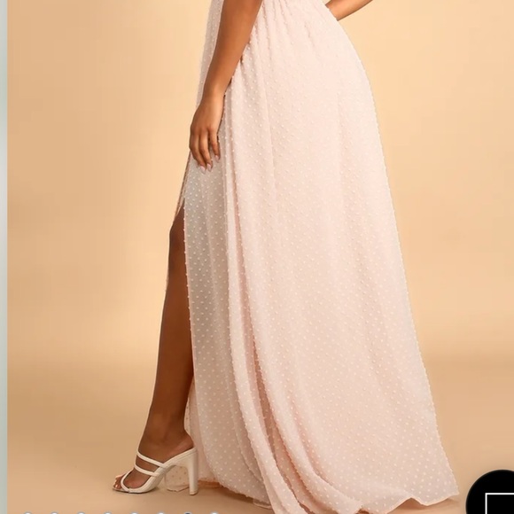 True Blush Swiss Dot Sleeveless Maxi Dress - Picture 3 of 6